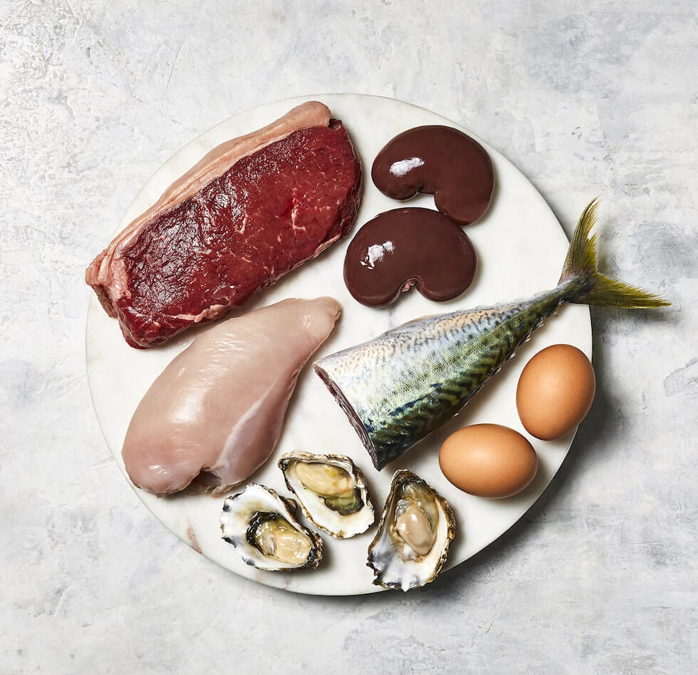 Fresh dog food on a plate